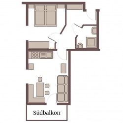 Grundriss Ferienwohnung Horn